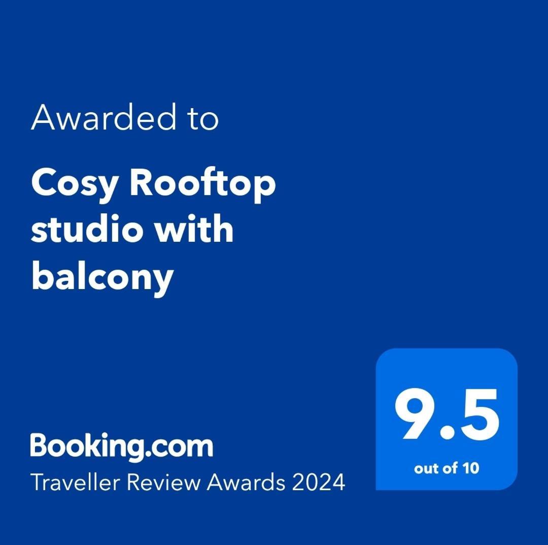 Cosy Rooftop Studio With Balcony Belgrade Extérieur photo